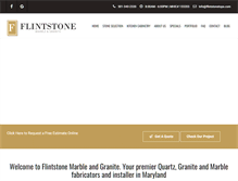 Tablet Screenshot of flintstonetops.com